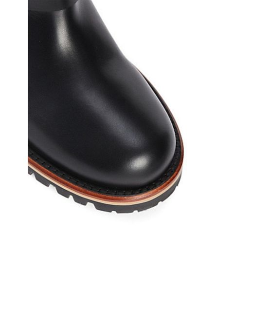 Dior Black Quest Leather Mid-calf Boots
