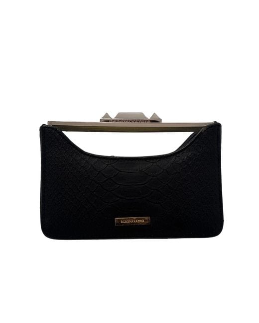 BCBGMAXAZRIA Black Shell Transparent Frame Clutch