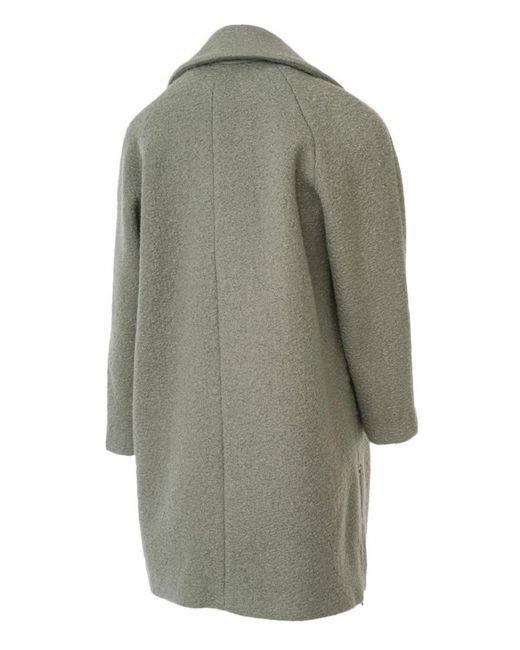 Emporio Armani Double-breasted Celadon Green Coat