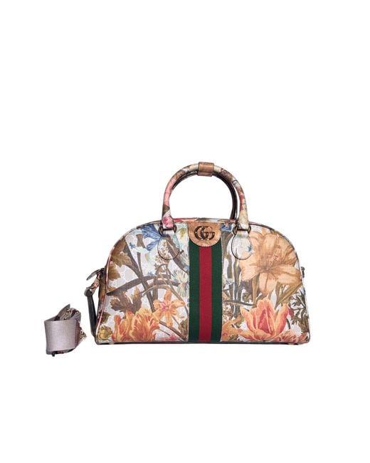 トートバッグ Multicolor Floral Print GG Coated Canvas Ophidia Bag Gucci Multicolor Floral Print GG Coated Canvas Ophidia Bag