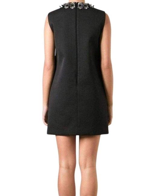 DSquared² Black Jewel Embellished Mini Dress
