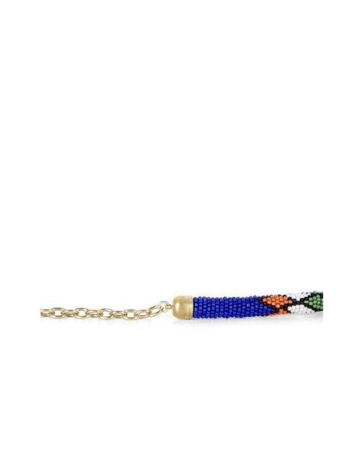 BCBGMAXAZRIA White Beaded-rope Waist Belt