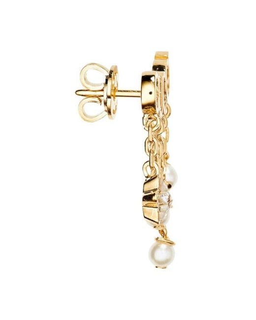 Gucci Metallic Script Logo Stud Single Earring