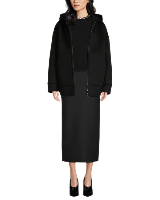 Valentino Black Zip-up Drop Shoulder Hoodie Jacket
