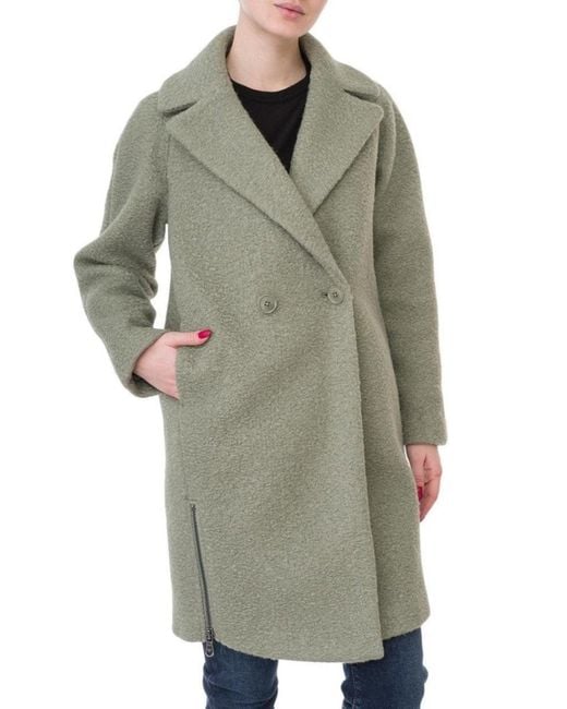 Emporio Armani Double-breasted Celadon Green Coat