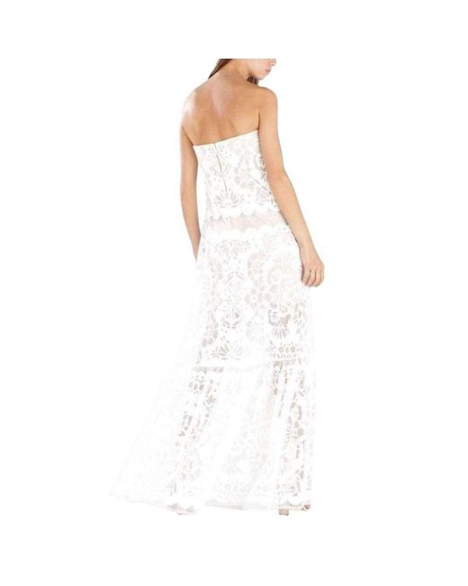 bcbg ruffle gown