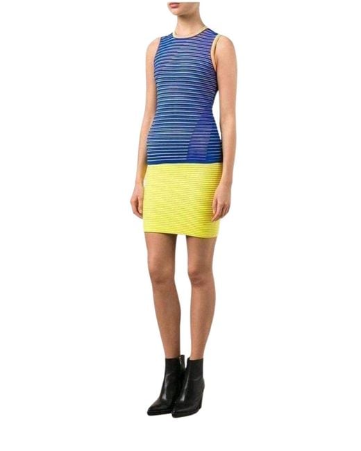 Alexander Wang Yellow Neon- Cycling Pencil Skirt