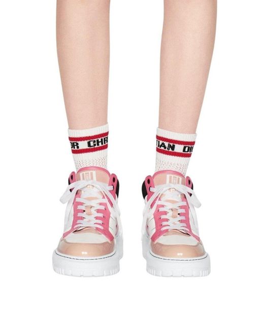 Dior Multicolor D-player Leather Sneakers
