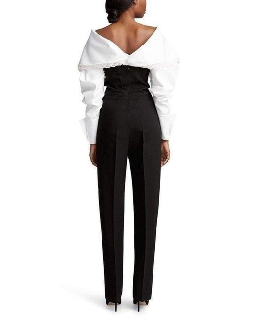 Jacquemus Black Le Pantalon Straight High Rise Wool Trousers Pants