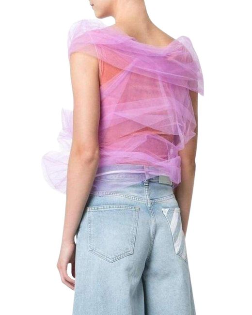 Y. Project Y / Project Pink Tulle Layer Second Skin Bodysuit