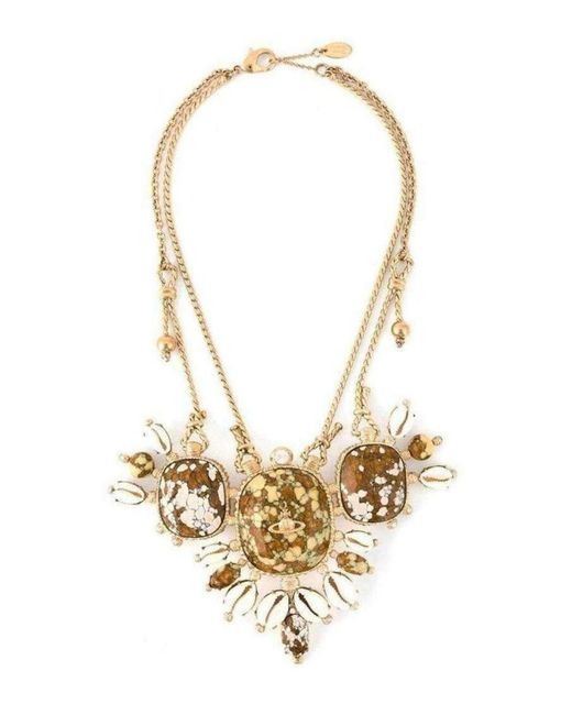Vivienne Westwood Metallic Plated Lusaka Necklace Regular