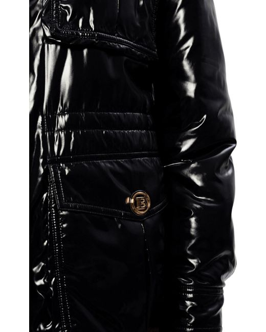 Balmain Black Multi-pocket Parka Jacket Fr 40 (us 10)