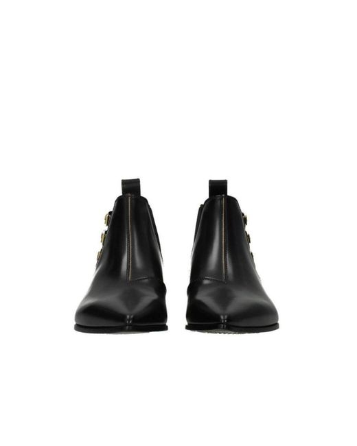 Gucci Black Ankle Leather Boots