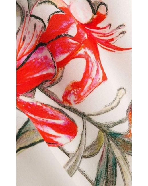 McQueen Multicolor Endangered Flower Print Sleeveless Dress