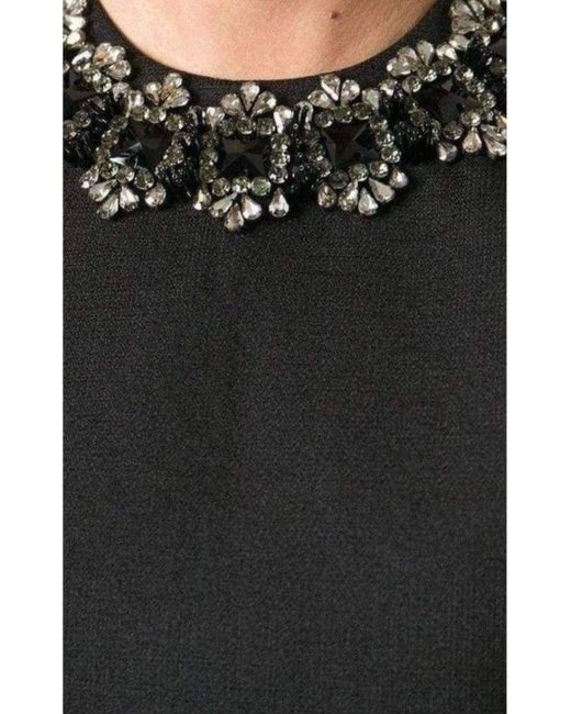 DSquared² Black Jewel Embellished Mini Dress