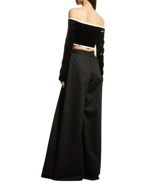 Giambattista Valli Black Sequin Bustier Jacket