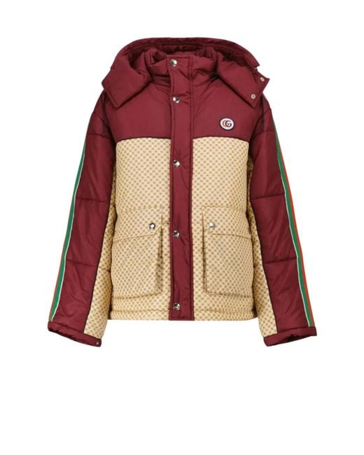 Gucci Red Down-feather Reversible Coat