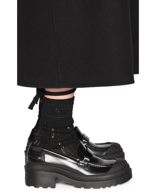 Dior Black Code Leather Loafer