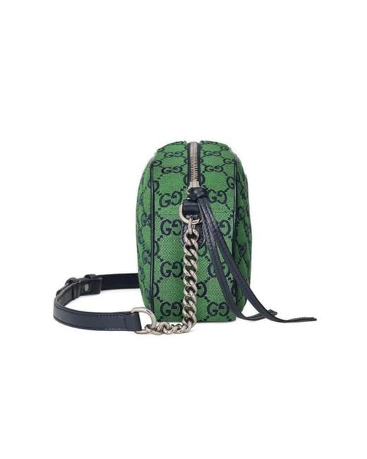 Gucci Green GG Marmont Quilted Crossbody Bag