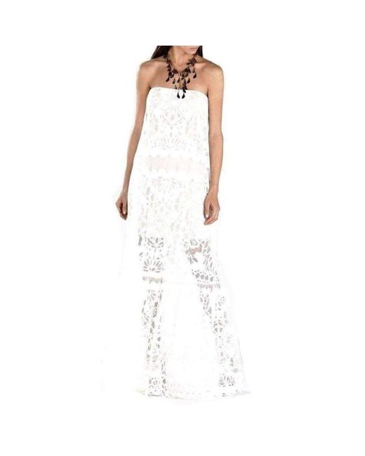 bcbg ruffle gown