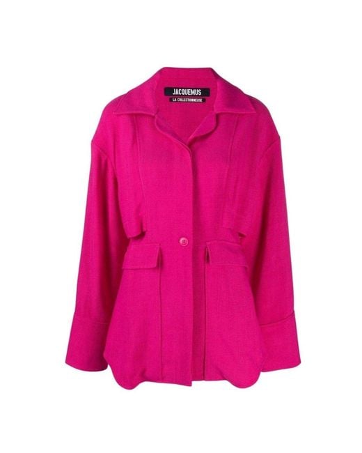 Jacquemus La Chemise Monceau Pink Layered Jacket