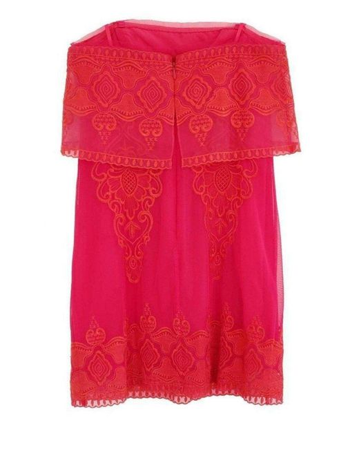 BCBGMAXAZRIA Mayela Ruby Red Strapless Dress