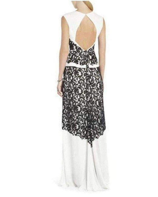 BCBGMAXAZRIA Black Loretta Lace Gown