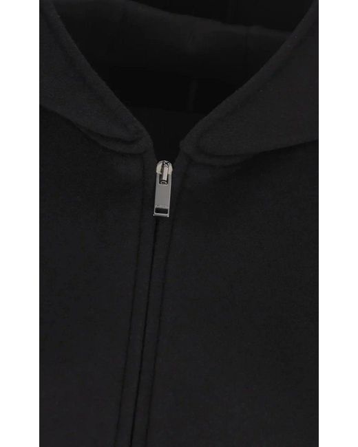 Valentino Black Zip-up Drop Shoulder Hoodie Jacket