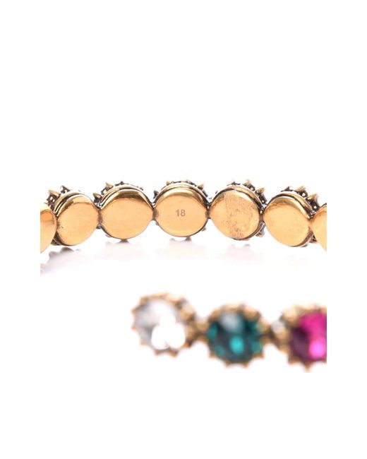Gucci Metallic Metal Crystal Feline Cuff