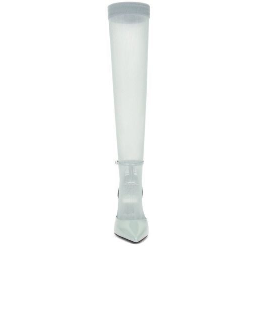 Givenchy White Show Stocking Pump