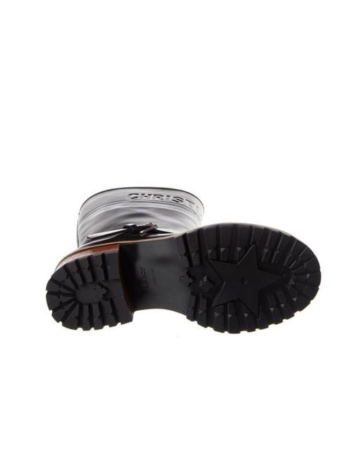 Dior Black Quest Leather Mid-calf Boots