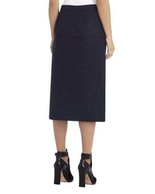 BCBGMAXAZRIA Blue Camila Denim Cotton Skirt