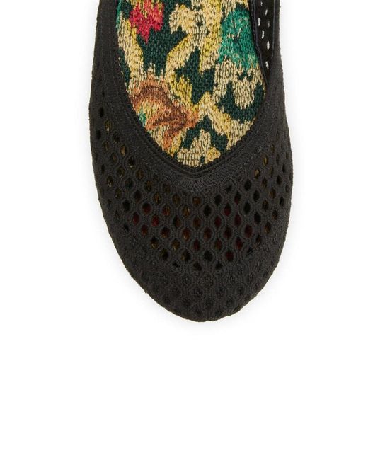 Dior Black Poeme Cotton Ankle-tie Ballerina Flats