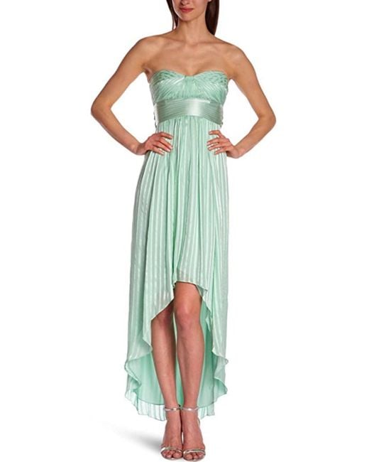 BCBGMAXAZRIA Alicia Silk Opaline Green Charmeuse Gown