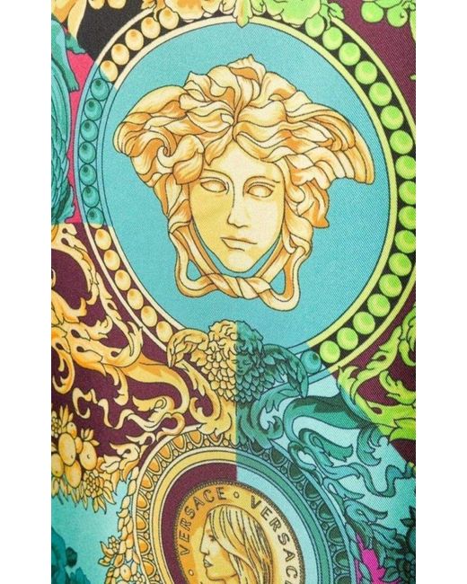 Versace Pink Medusa Print Cardigan It 42 (us 6)