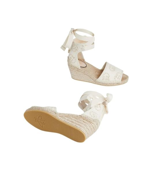 Gucci White Interlocking G Platform Espadrilles Ivory Canvas