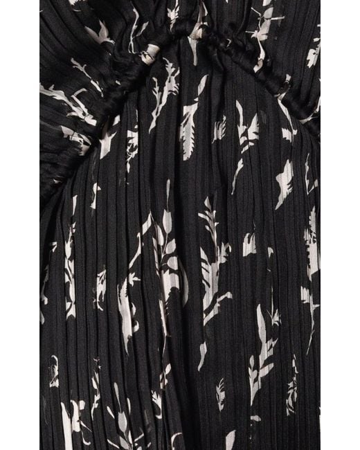 Givenchy Black Pleated Maxi Dress