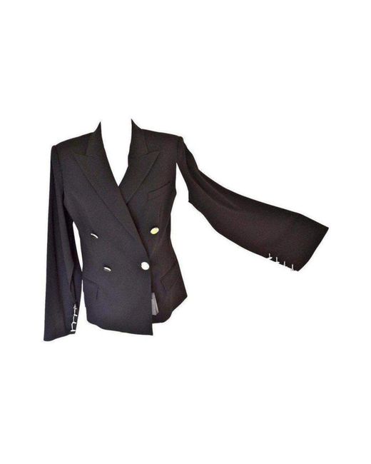 Jean Paul Gaultier Black Open Armpit Open Sleeves Blazer