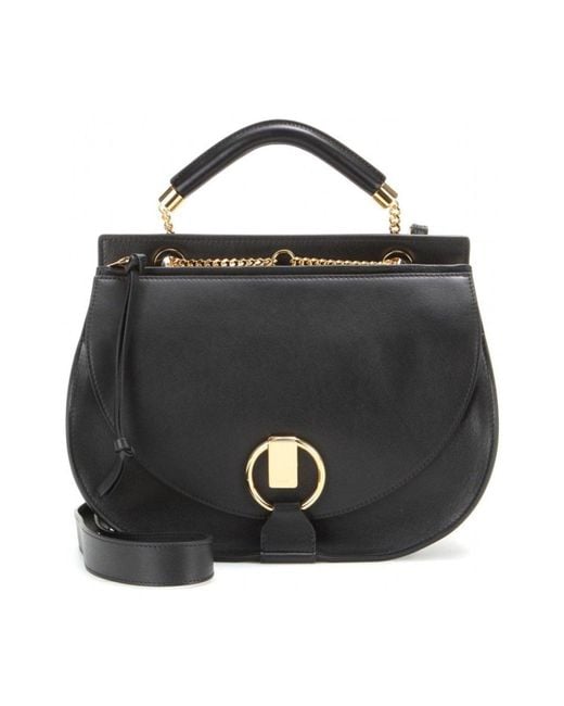 Chloé Black Leather Goldie Shoulder Bag