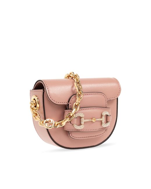 Gucci Pink Horsebit 1955 Belt Bag