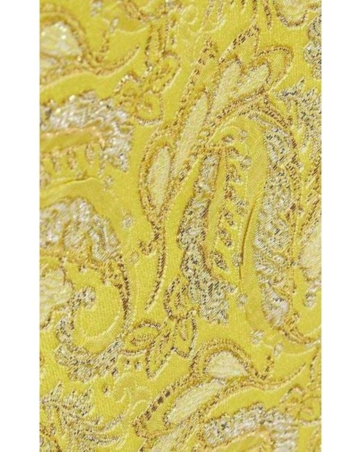 Gucci Yellow Brocade Jacquard Mini Skirt It 38 (us 2)