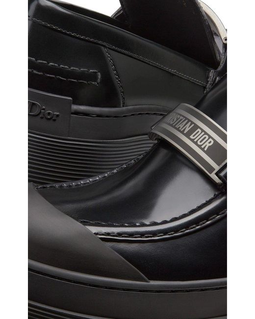 Dior Black Code Leather Loafer