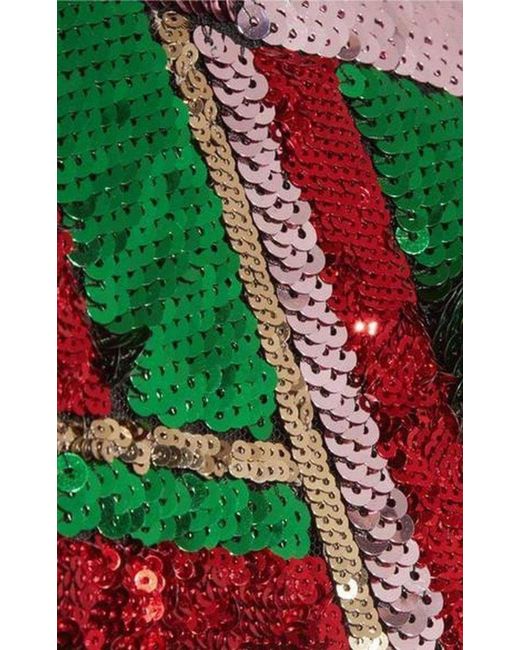 Gucci Multicolor Sequinned Tulle Midi Skirt