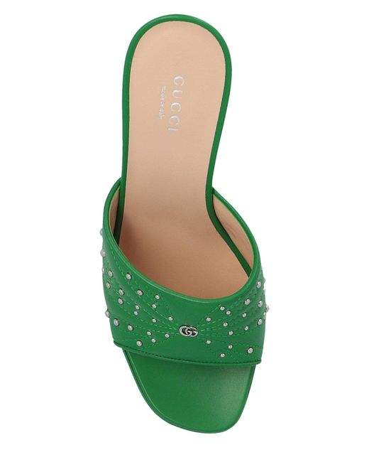 Gucci Green Charlotte Sandal: Sp. Platform Sandals For Ss23