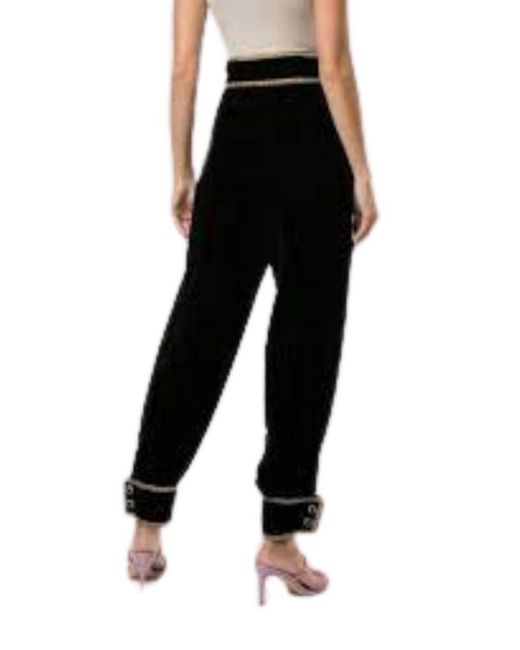 Gucci Black Jewel-embellished Cotton Trousers