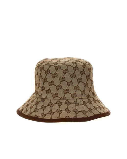 Gucci Natural Arnaud Bob Reversible Bucket Hat