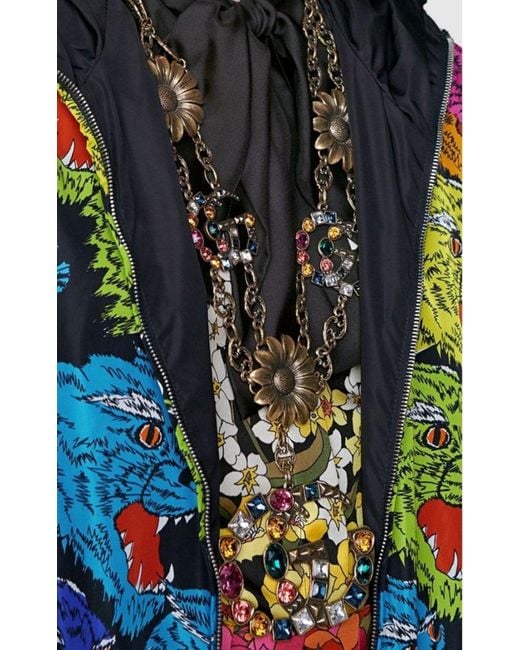 Gucci Multicolor Panther Face Nylon Jacket