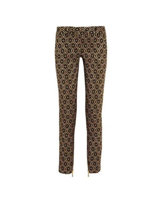 Balmain Metallic Jacquard Skinny Pants