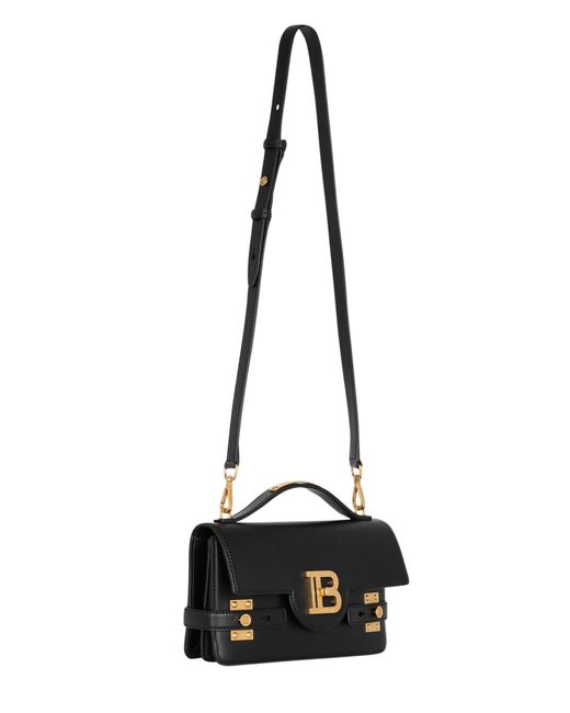 Balmain Black B-buzz 24 Leather Shoulder Bag