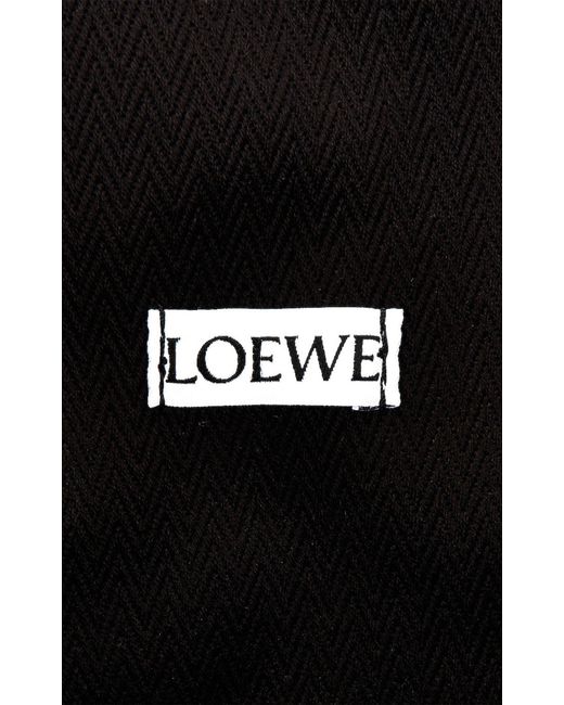 Loewe Black Anagram Inflated Basket Bag
